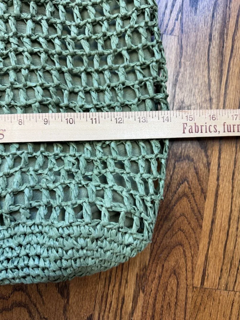 Haute Hippie  Raffia Woven Hobo Bag Mint Green Boho Woven